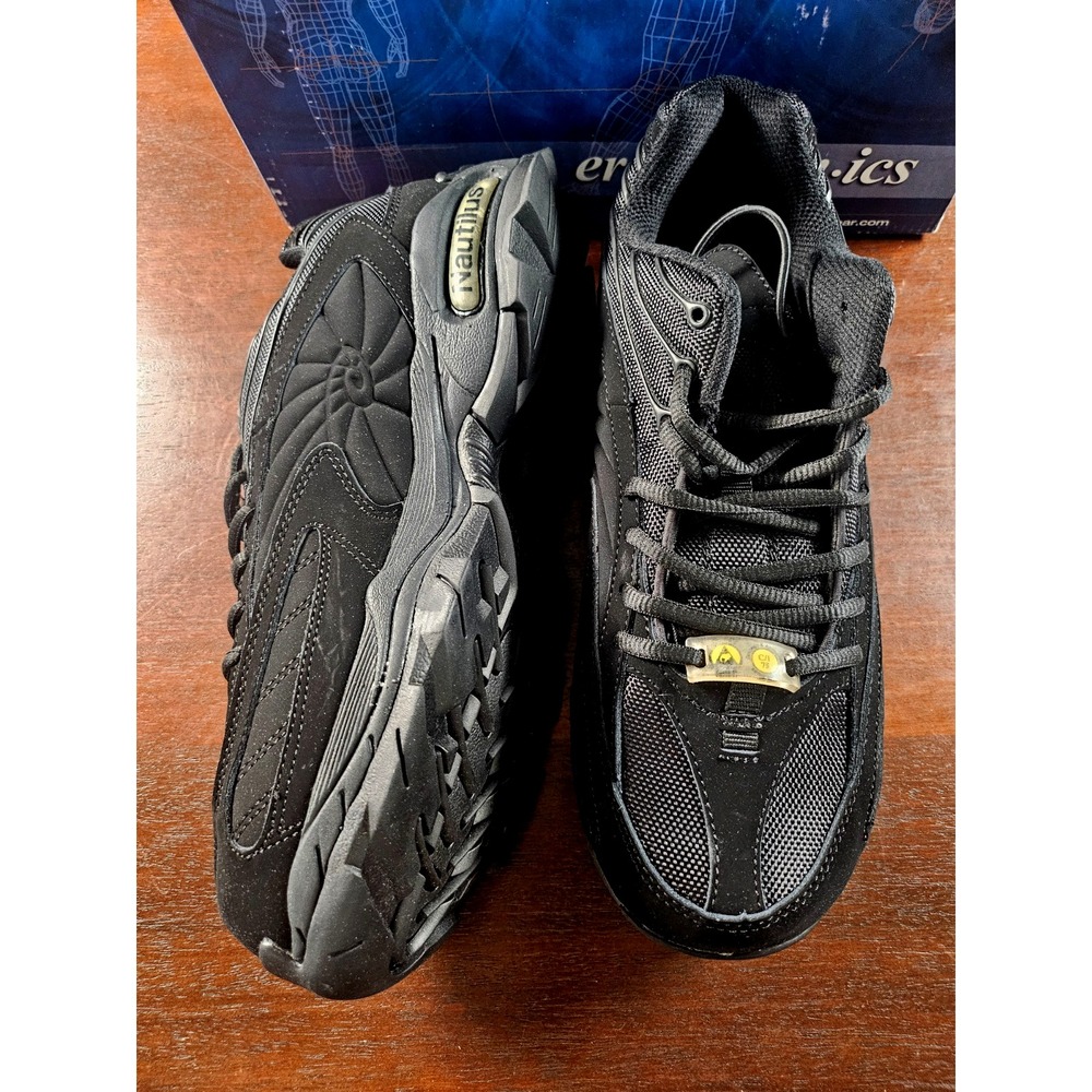 Nautilus ESD N1380 Safety Steel Toe EH ASTM Athletic Leather Shoe Men Size 10.5W